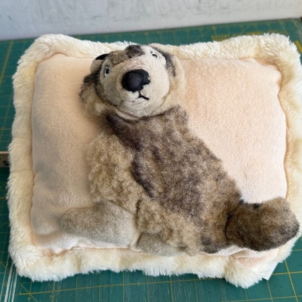 JAAG Plush 3D Dog Throw Pillow 10 x 12 inches Soft